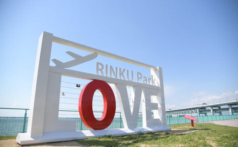 LOVE RINKU monument in Rinku Park